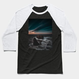 View of Pokeshaw Rock, New Brunswick Canada V3 Baseball T-Shirt